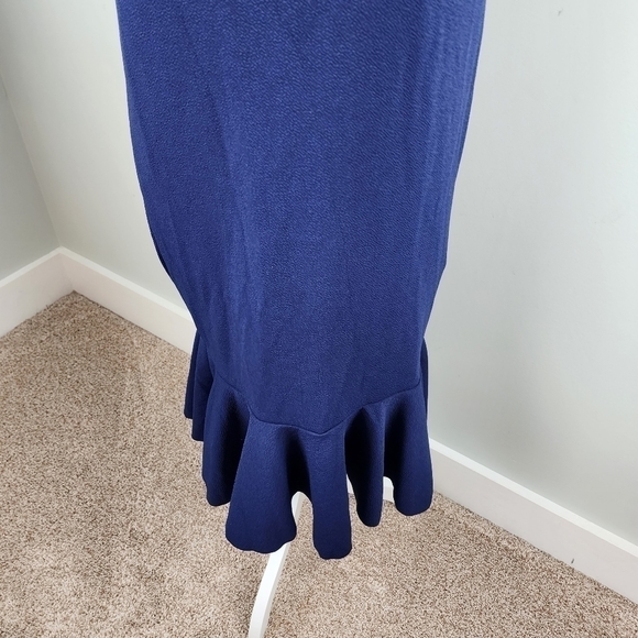 Lularoe Cici Elastic Ruffle Neckline Fitted Bodice Ruffle Hemline Dress Size S - Picture 3 of 11